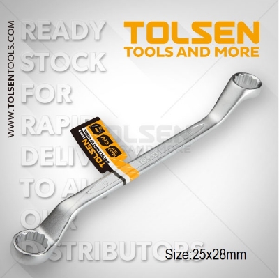 Picture of TOLSEN 25x28mm Double Ring Spanner Wrench Cr-V 15073 New (15881) - Kings Trading