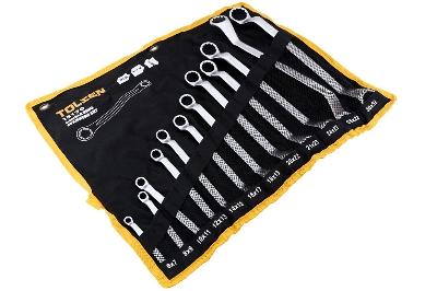Picture of TOLSEN 12 Pcs Double Ring End Spanner Set (6×7,8×9,10×11,12×13,14×15,16×17,18×19,20×22,21×23,24×27,25×28,30x32mm) 15170 - Kings Trading