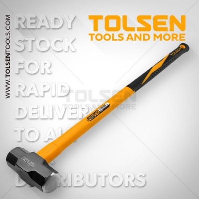 Picture of TOLSEN Sledge Hammer (4.5kg / 10lbs) Fiberglass Handle 25047  - Kings Trading