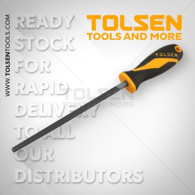 Picture of TOLSEN 8" Square Steel File TPR Handle 32017 - Kings Trading