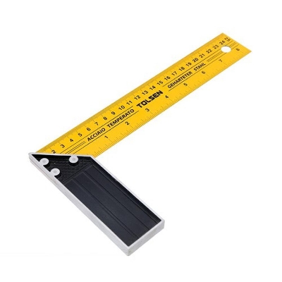 Picture of TOLSEN 10" Carpentry Angle Tri Square (250mm) Aluminum Handle 35080  - Kings Trading