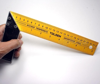 Picture of TOLSEN 10" Carpentry Angle Tri Square (250mm) Aluminum Handle 35080  - Kings Trading