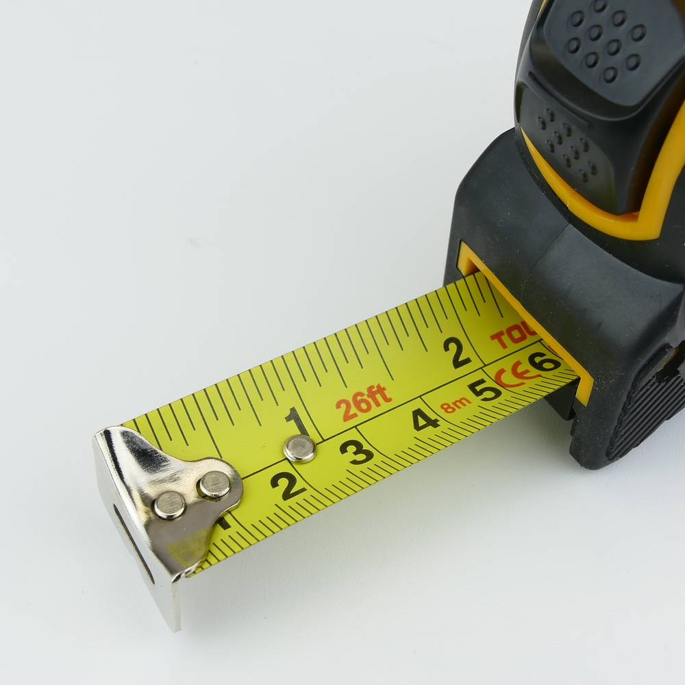 Picture of TOLSEN Measuring Tape 8M 26FT with Nylon Coated Blade Industrial TPR Handle 36005 - Kings Trading