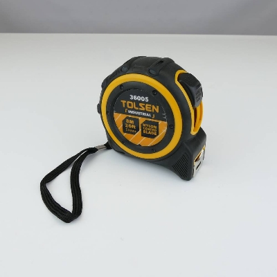 Picture of TOLSEN Measuring Tape 8M 26FT with Nylon Coated Blade Industrial TPR Handle 36005 - Kings Trading