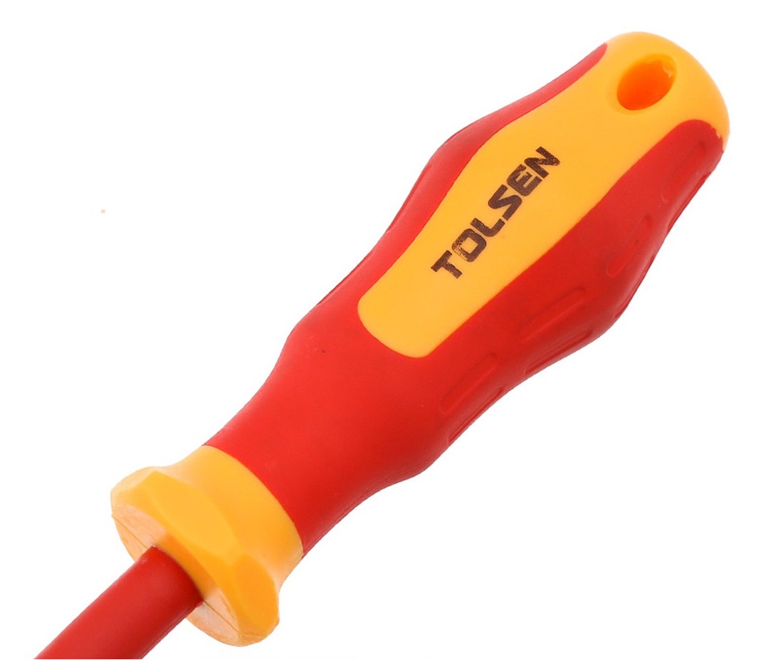 Picture of TOLSEN VDE Flat Screwdriver (4.0x100mm) 1000V, VDE Certification Model No-38001 - Kings Trading