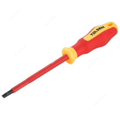 Picture of TOLSEN VDE Flat Screwdriver (5.5x125mm) Cr-V 1000V VDE Certification38002 - Kings Trading