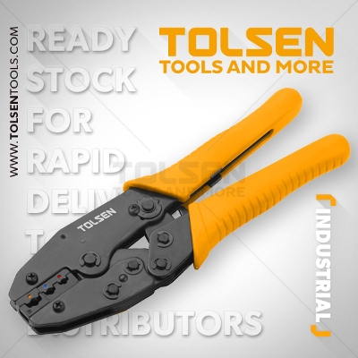Picture of TOLSEN Industrial Rachet Crimping Plier (8.7"/220MM) 38056 - Kings Trading