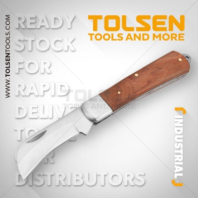 Picture of TOLSEN Electrician's Cutter (195mm) Pocket Cable Wire Stripper Skinning Utility Cutter 38041 - Kings Trading