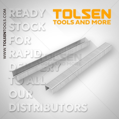 Picture of TOLSEN 10000Pcs Air CROWN Staple 21Ga (14mm) 73464 Suitable for TOLSEN Air Stapler 73425 - Kings Trading