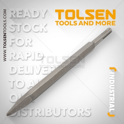 Picture of TOLSEN SDS Plus Pointed Chisel (14×250) Industrial Grade 75440 - Kings Trading
