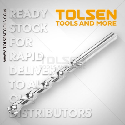 Picture of TOLSEN (10Pcs) Masonry Drill Bits TCT Tip (1/4, 6.5 x 100mm) 75476 - Kings Trading