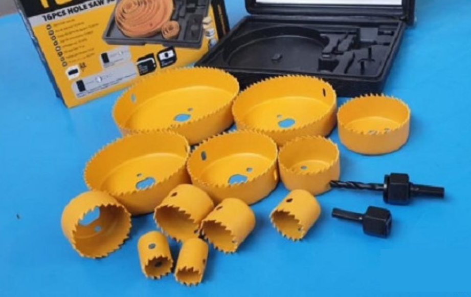 Picture of TOLSEN 16Pcs Hole Saw Set Drill Bit Kits for Plywood Drywall Wood Plastic 75867 - Kings Trading