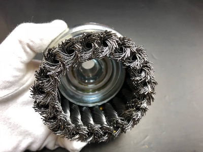 Picture of TOLSEN 3" Cup Twist Wire Brush 75mm For Angle Grinder Removing Rust, Paint and Varnish From Metal Surfaces Model: 77513 - Kings Trading