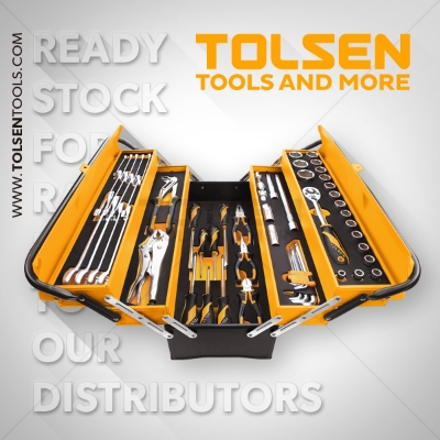 Picture of TOLSEN 60Pcs Tool Set with Tool Box 85401 - Kings Trading