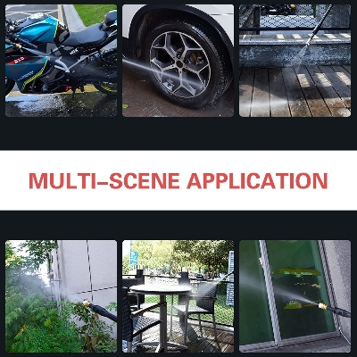 Picture of MPT 21V Portable Power Washer, Cordless High Pressure Washer for Car Washing, Max 507 PSI Power Cleaner with 2 Nozzles UMCPW2103 - Kings Trading