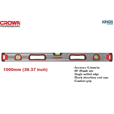 Picture of CROWN 39.37 " Spirit Level 1000mm CPHML-SPA10 - Kings Trading