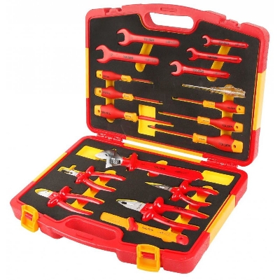 Picture of TOLSEN VDE 1000V 18 Pcs Insulated Hand Tools Set VDE/GS certificated Premium Series V83718 - Kings Trading