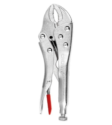 Picture of CROWN 7" Locking Grip Pliers, 160mm, Extra Curved Jaws 180mm CPHPL-GRB07 - Kings Trading
