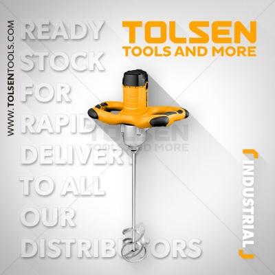 Picture of TOLSEN Paint & Cement Mixer 2 Speed, 1800W Industrial Grade 79509 - Kings Trading
