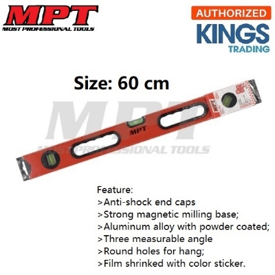 Picture of MPT 60cm Level Bar Measuring Instrument Precision: 1mm/m MHE02002-60 - Kings Trading