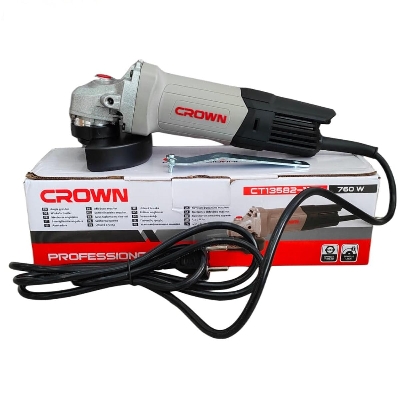 Picture of CROWN 4" Angle Grinder 760w, Disc: 100 mm, Back Switch, Speed: 11000 rpm Model: CT13582 - Kings Trading