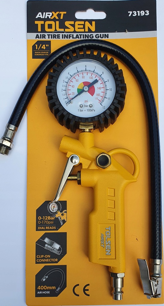 Picture of TOLSEN Air Tire Inflating Kit Clip On (40cm) Grip Model: 73193 - Kings Trading
