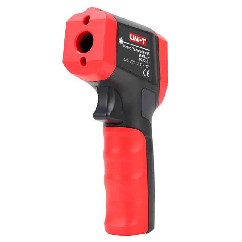Picture of UNI-T UT301C+ Infrared Thermometer with Circular Ring LASER -32℃~600℃ Color EBTN  Non-Contact IR Infrared Digital C/F Selection Surface Temperature Pyrometer Imager  - Kings Trading