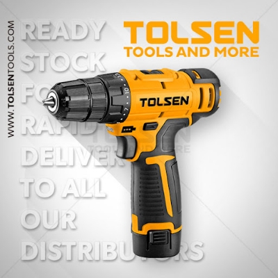 Picture of TOLSEN Cordless Drill 12V Lithium ion Battery Soft Grip Handle FX Series Model: 79036