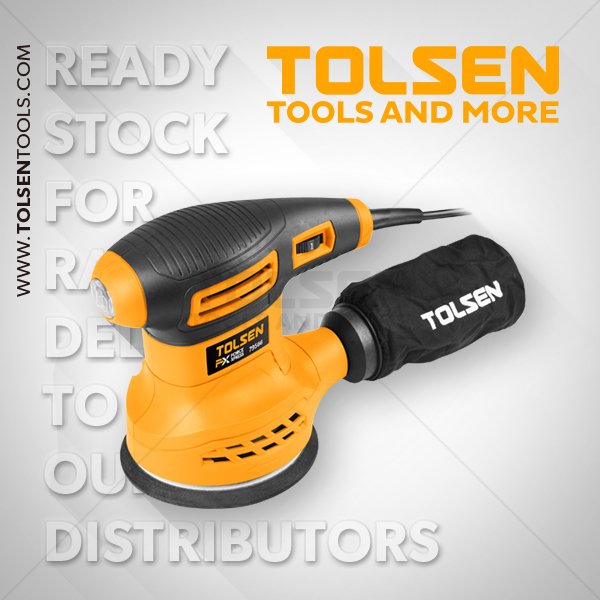 Picture of TOLSEN Random Orbital Sander 280 Watt Model 79566 - Kings Trading