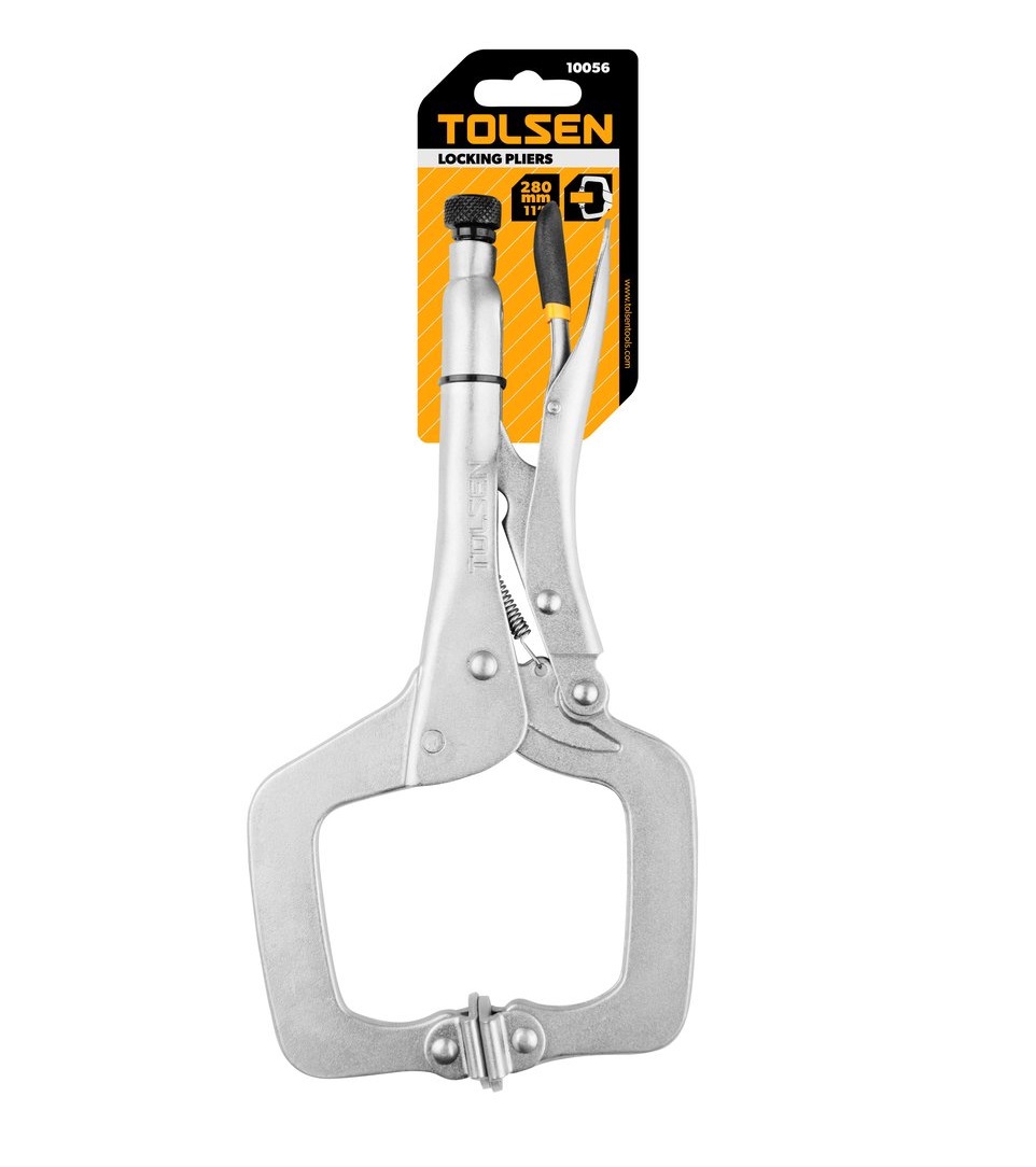 Picture of TOLSEN Locking Pliers Vise Grip (280mm, 11") C-Clamp Industrial Series Model: 10056 - Kings Trading