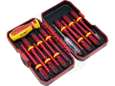 Picture of TOLSEN 13Pcs Interchangeable VDE 1000V Power Insulated Screwdriver Set  Model: 38016 - Kings Trading