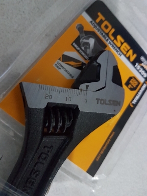 Picture of TOLSEN 8" Adjustable Wrench (200mm, 8”) Industrial Gripro Series Model: 15309 - Kings Trading