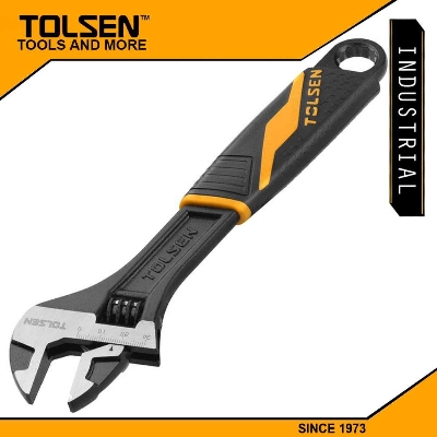 Picture of TOLSEN 8" Adjustable Wrench (200mm, 8”) Industrial Gripro Series Model: 15309 - Kings Trading