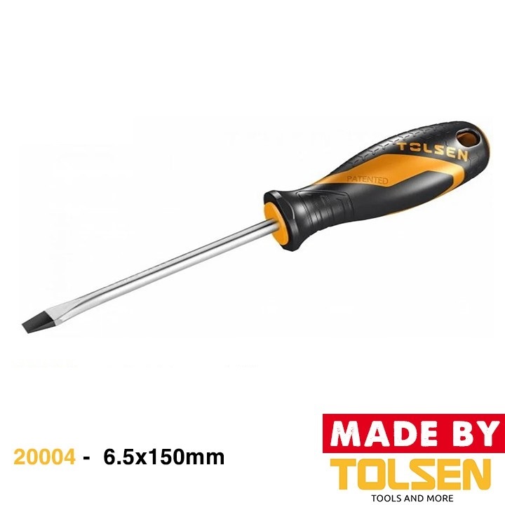 Picture of TOLSEN Slotted Flat Screwdriver (6.5 x 150mm) Gripro Series Model: 20004  - Kings Trading