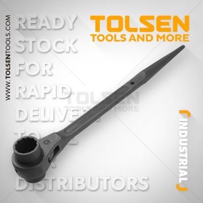 Picture of TOLSEN 19x21mm Scaffold Wrench Podger Spanner Model: 15295 - Kings Trading