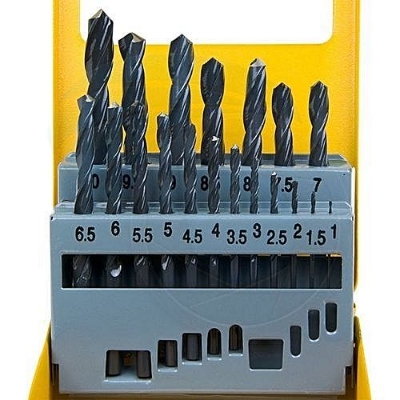 Picture of TOLSEN 19pcs HSS High Speed Twist Drill Bits Set (1-10MM) w/ Hard Case 75081