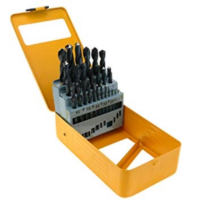 Picture of TOLSEN 25pcs HSS High Speed Twist Drill Bits Set (1.5-13mm) w/ Hard Case Model: 75082