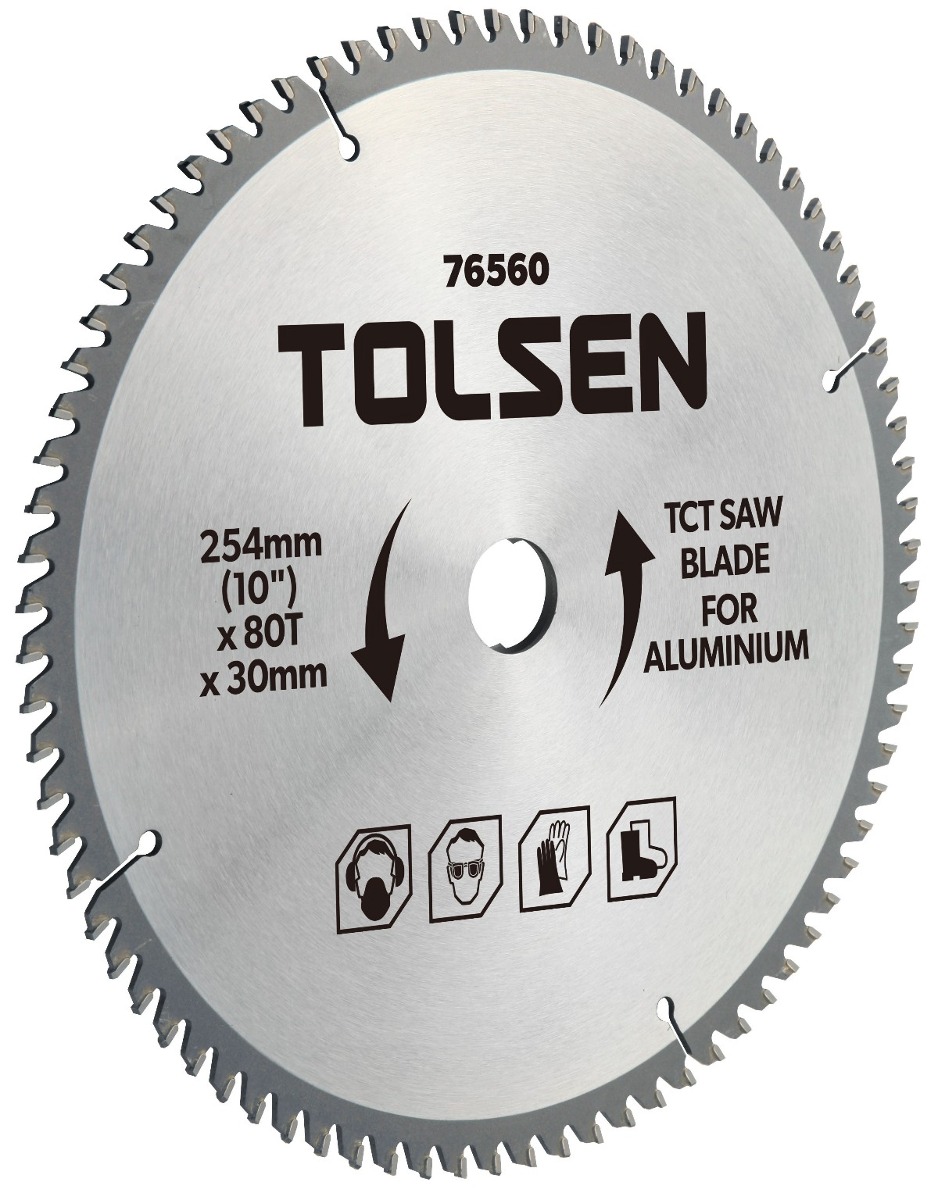 Picture of TOLSEN 10" TCT Circular Saw Blade For ALUMINUM Cutting Model: 76560