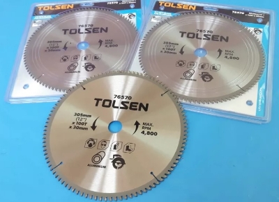 Picture of TOLSEN 12" TCT Circular Saw Blade For ALUMINUM Cutting Model: 76570