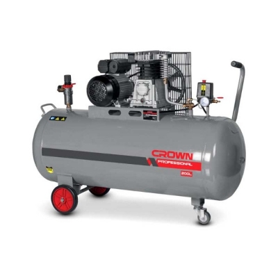 Picture of CROWN 200L Direct Air Compressors, Rate Power: 3.0HP, Rated speed: 2800 minˉ¹, Pressure: 8bar, Air tank capacity: 200L, Model: CT36032 - Kings Trading