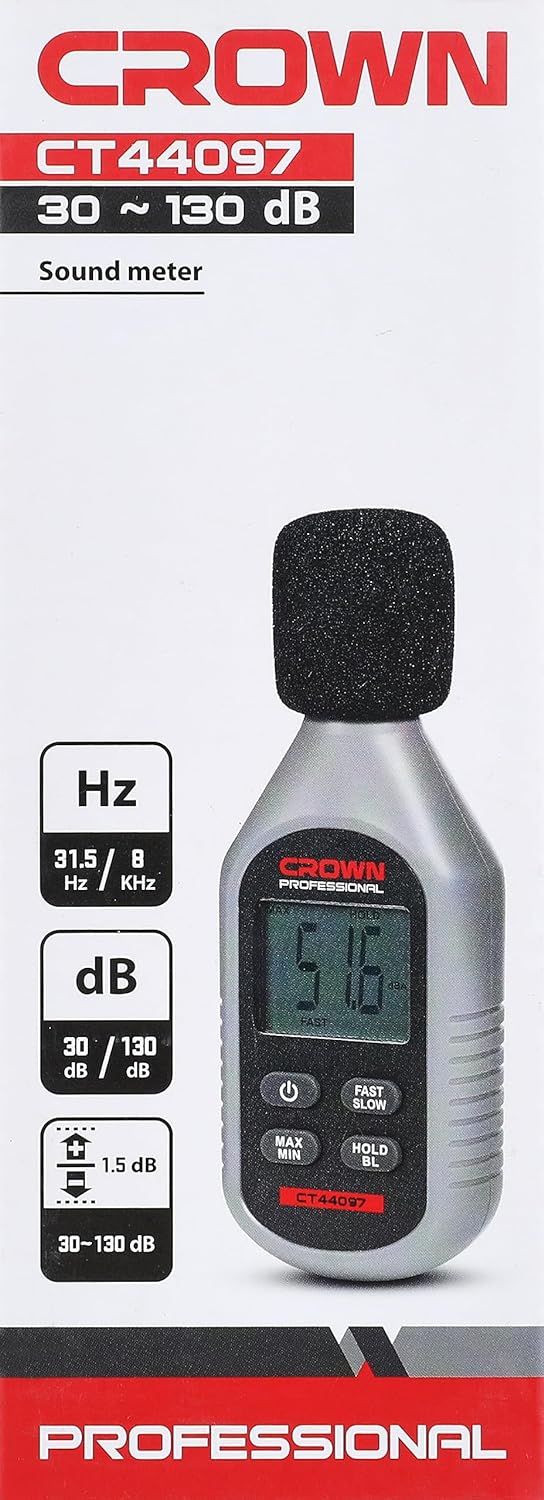 Picture of CROWN Sound Meter 30-130DB Model: CT44097 - Kings Trading
