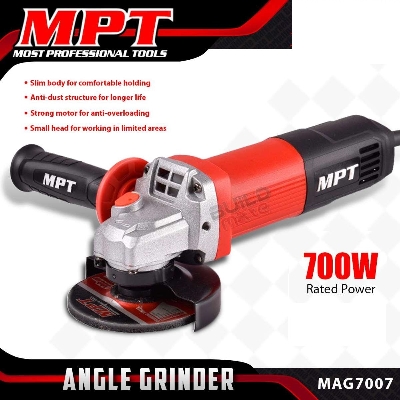 Picture of MPT 4" Angle Grinder 100mm ( 4 inch ) 700W Slim Body Back Switch Model: MAG7007