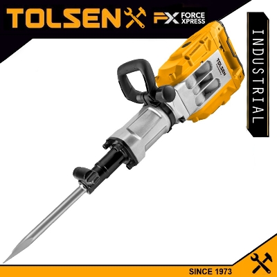 Picture of Tolsen 1700W Demolition Hammer w/ 6pcs Accessories Impact rate: 1650bmp, Impact force: 60J, HEX chuck system Heavy Duty Industrial Grade Model: 88553