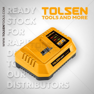 Picture of Tolsen 20VDC Li-ion Battery Charger 110W For charging TOLSEN 20V 4.0Ah battery ( 87474 ) Model: 87486