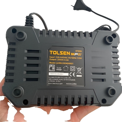 Picture of Tolsen 20VDC Li-ion Battery Charger 110W For charging TOLSEN 20V 4.0Ah battery ( 87474 ) Model: 87486