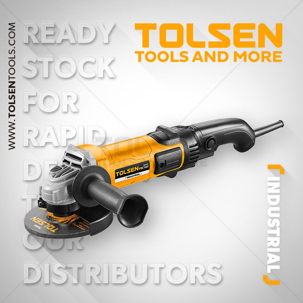Picture of TOLSEN 5" Electric Angle Grinder 1200w 125mm, Industrial Grade Model: 79527