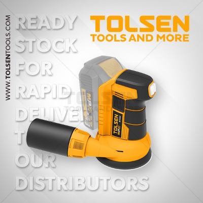 Picture of TOLSEN 20V Li-ion Cordless Random Orbit Sander (Battery Not Included) Model 87233