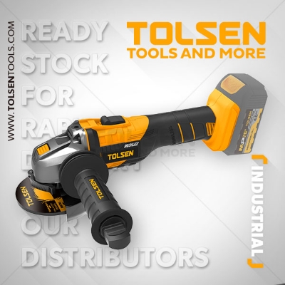 Picture of Tolsen Li-ion Brushless Cordless Angle Grinder 20V (Not Included Battery and Charger) Model 87278