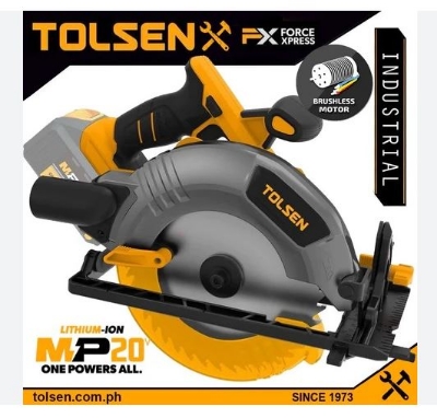 Picture of Tolsen Li-Ion Brushless Cordless Circular Saw 20V (Not Included Battery And Charger) Model  87282
