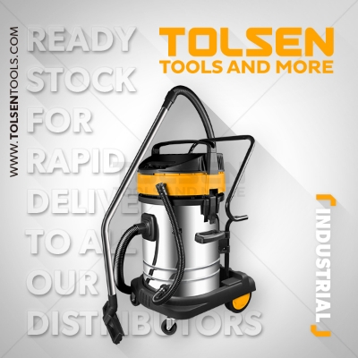Picture of TOLSEN 70L Vacuum Cleaner 70L Duel Motor Wet and Dry Industrial Series Model: 79609